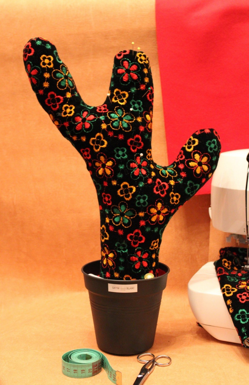Cactus Couture velours brodé