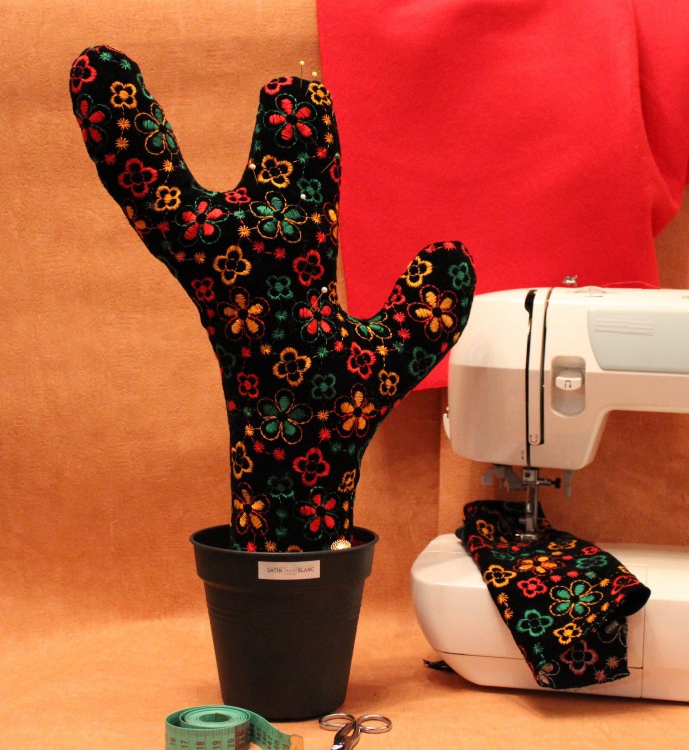 Cactus Couture velours brodé